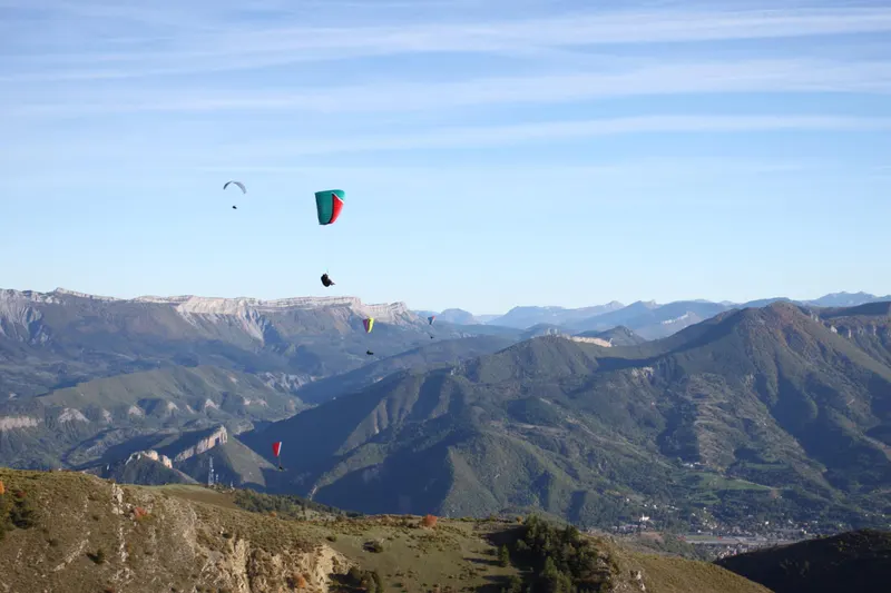 Vol en montagne le soir