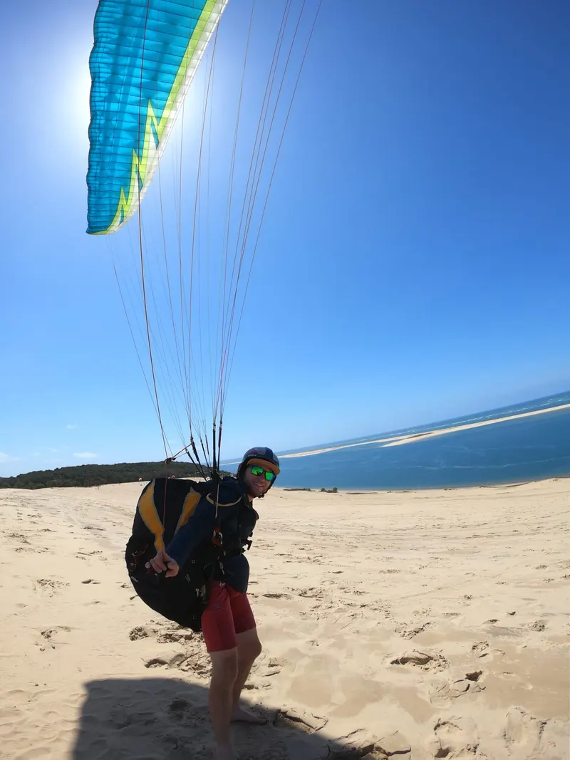 Action dynamique de parapente